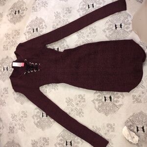 XS No Boundary Long Sleeve Knit Dress